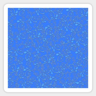 Blue vines Sticker